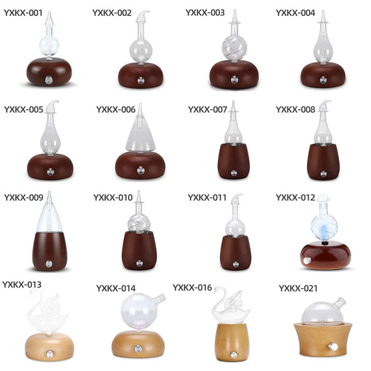 Waterless Nebulizer Wood Glass Oil Diffuser