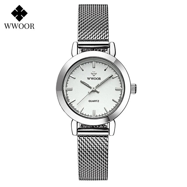 WWOOR Steel Bracelet Quartz Watch
