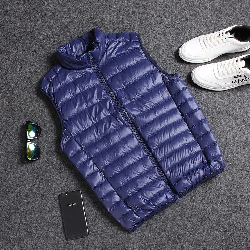 Men's Hooded Padded Vest Jacket