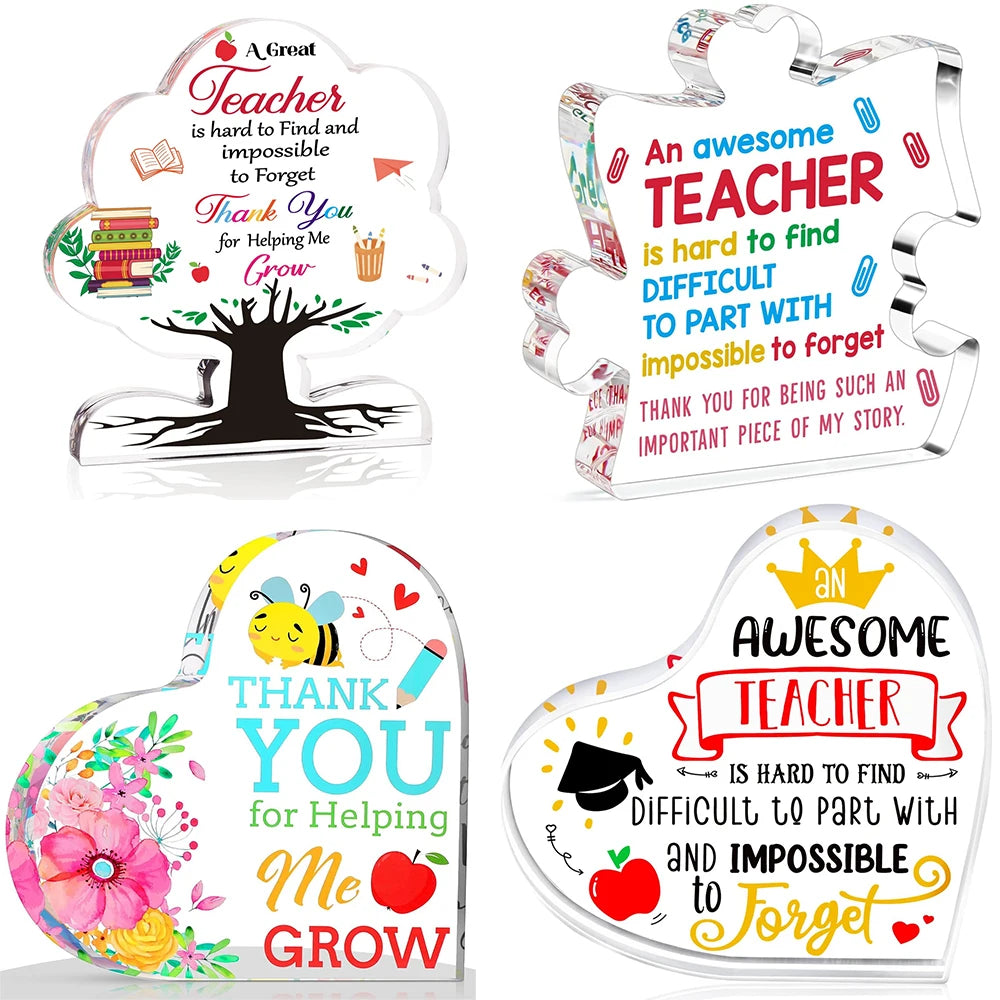 Teacher Thank You Plaque Classroom Decor