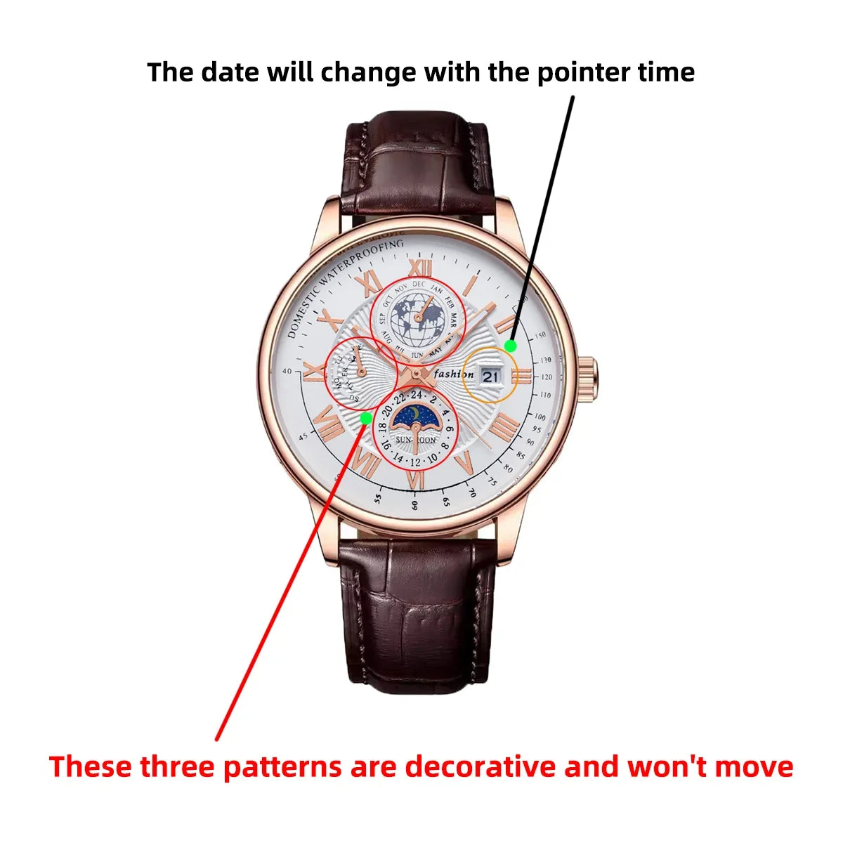 Leather Quartz Men Watch