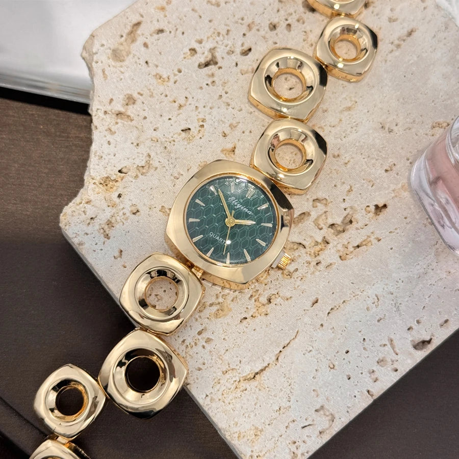 Square Chain Link Quartz Watch