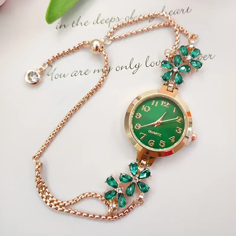 Women's Luxury Gold Bracelet Watch
