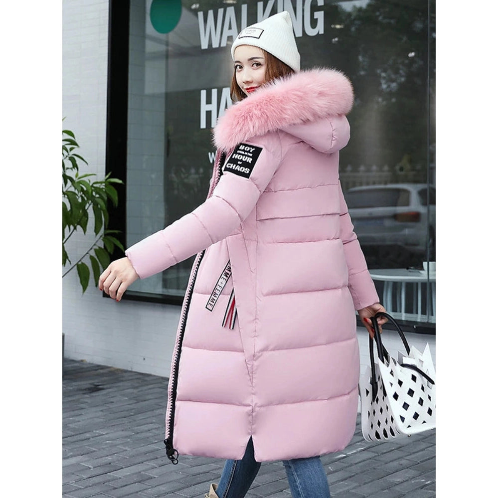 Hooded Zipper Women Parka