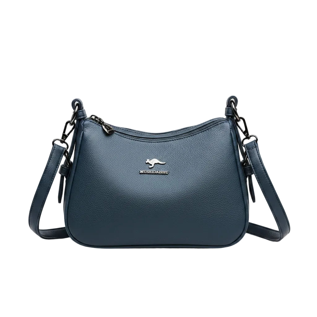 Women's Retro Minimalist Leather Crossbody Bag