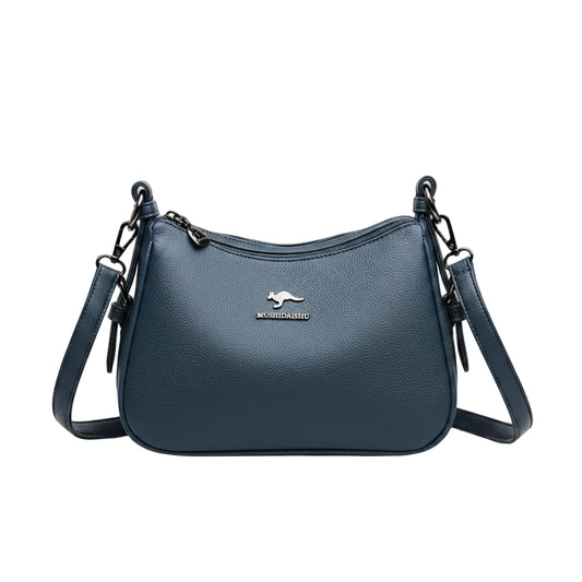 Women's Retro Minimalist Leather Crossbody Bag