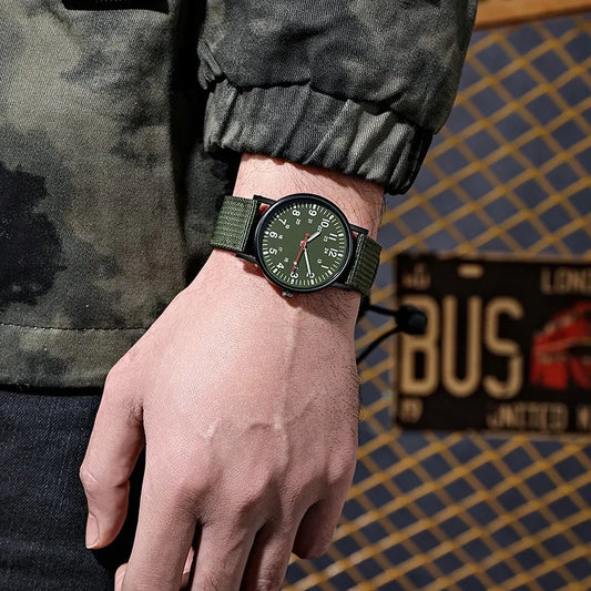 Men's Nylon Military Quartz Watch