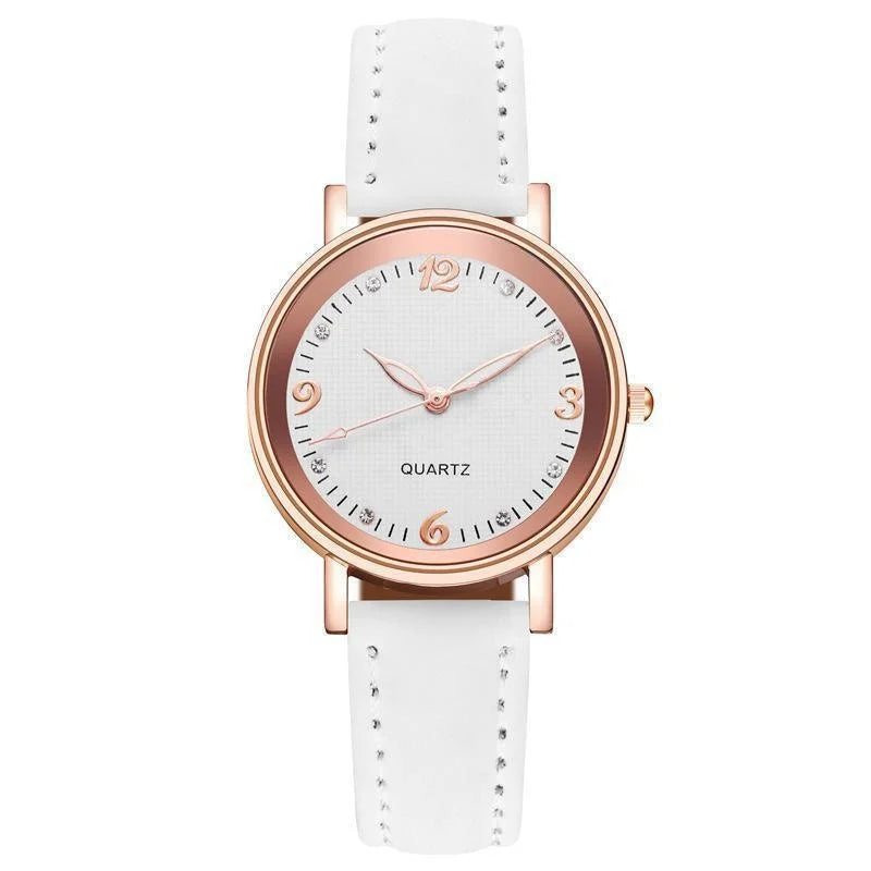 Women's Leather Band Casual Quartz Watch