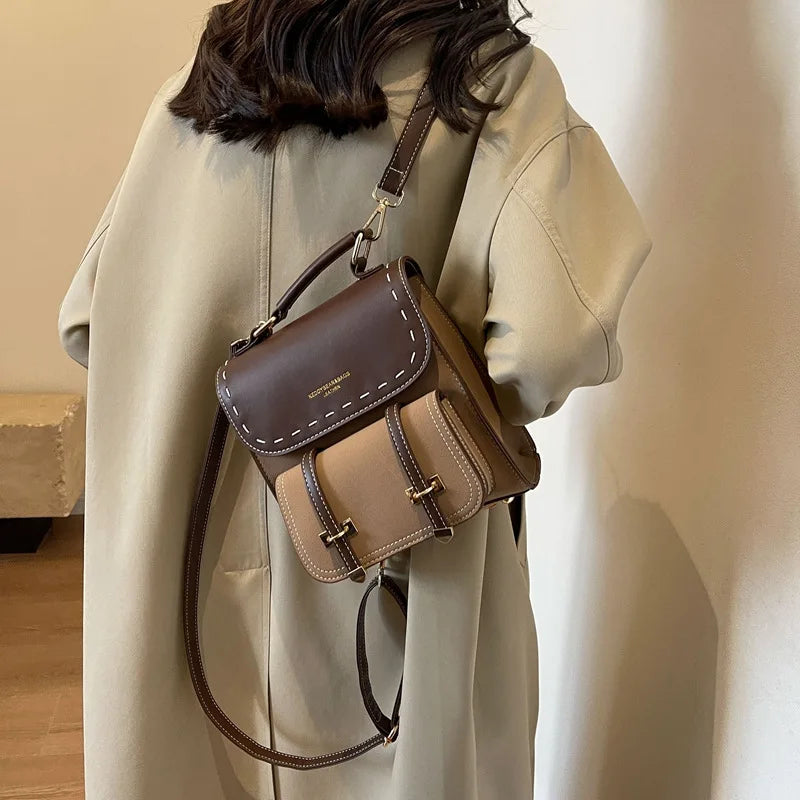 Leather Tassel Backpack