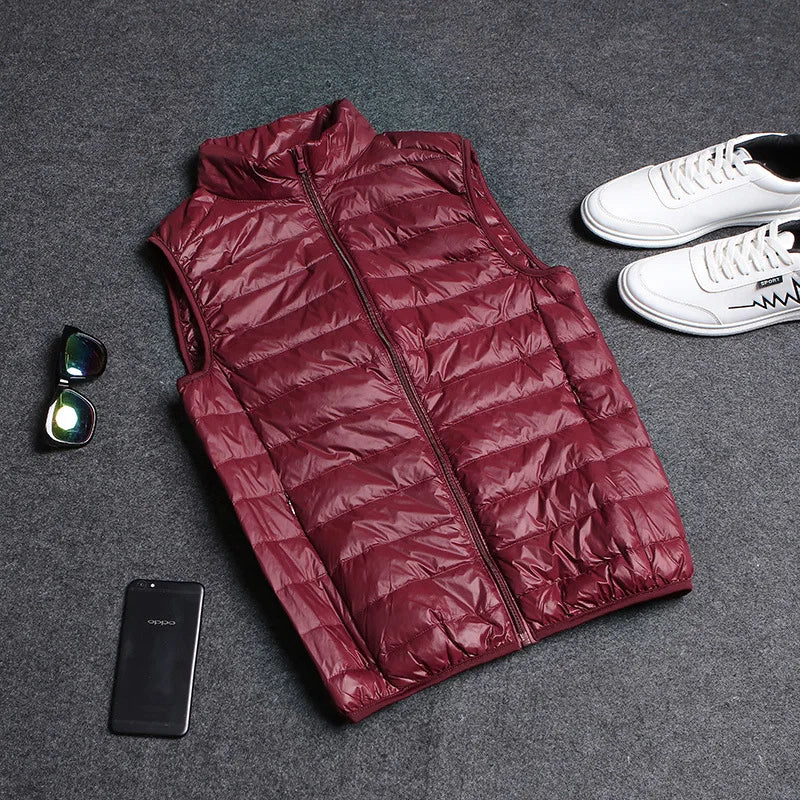 Men's Hooded Padded Vest Jacket