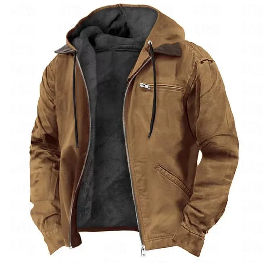 Fleece Hooded Men Jacket