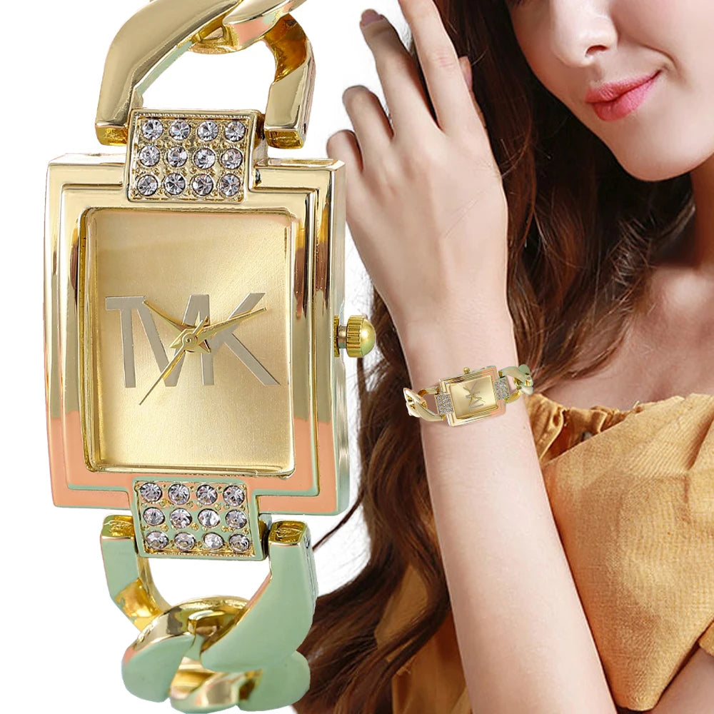 Square Metal Strap Ladies Watch