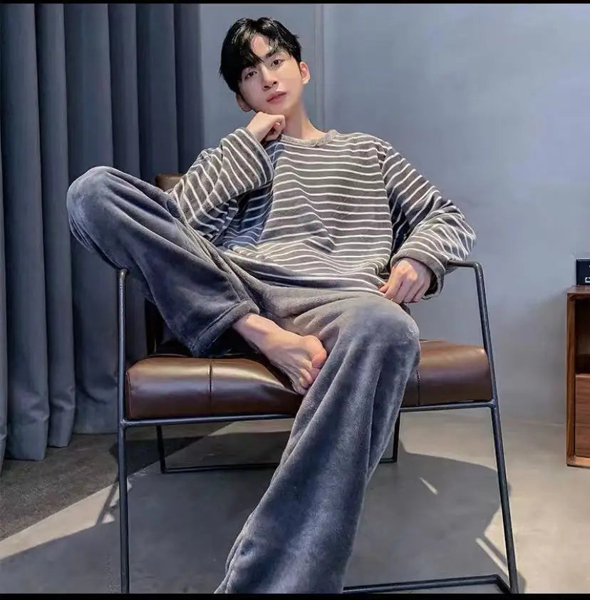 Men's Warm Family Pajama Set