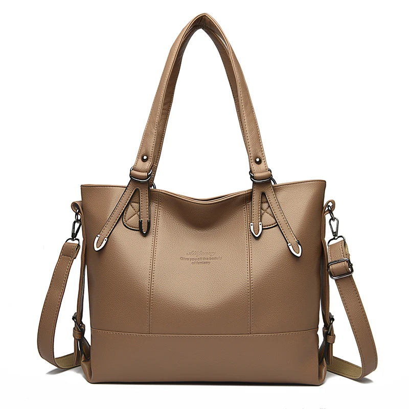 Soft Leather Large Tote Bag