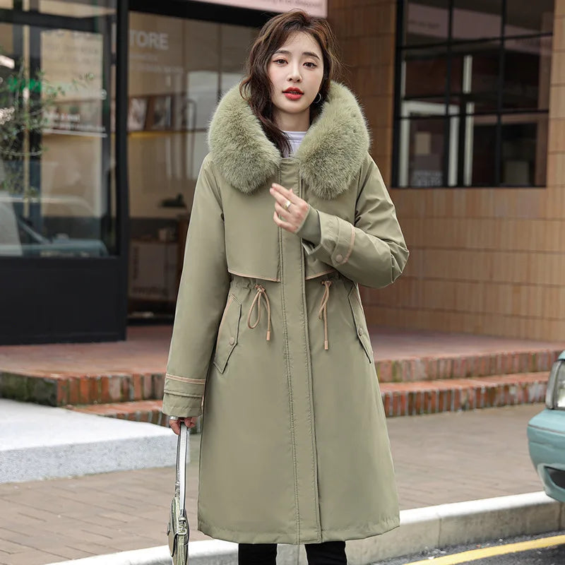 Detachable Lining Women Parka