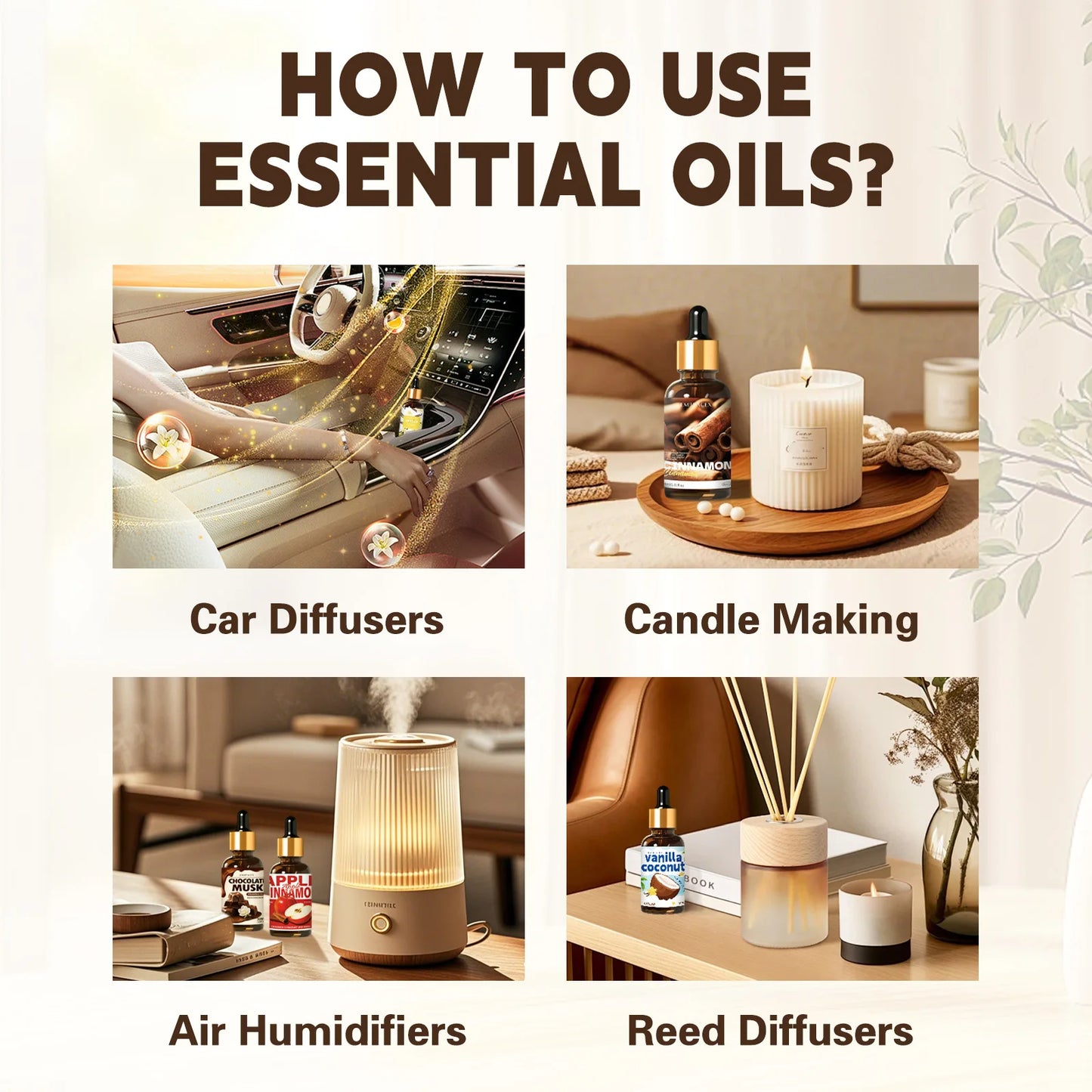 Essential Oil Set 27 Scents Aromatherapy 30ml