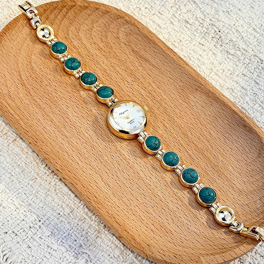 Women's Vintage Stone-Embellished Watch