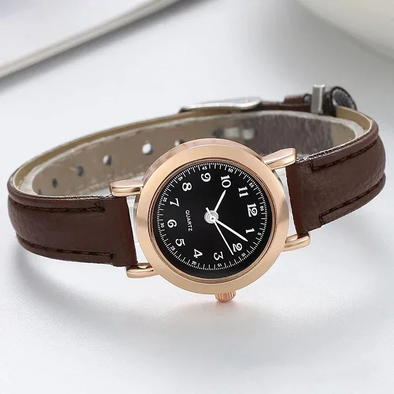 Retro Leather Ladies Watch