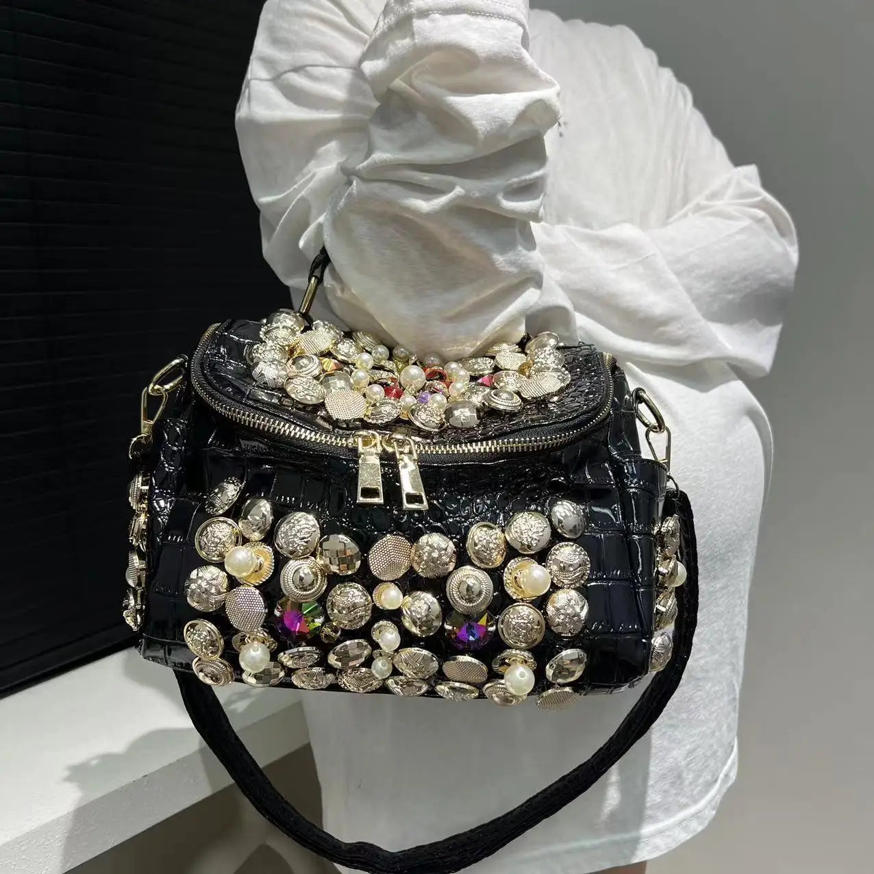 Diamond Evening Crossbody Bag