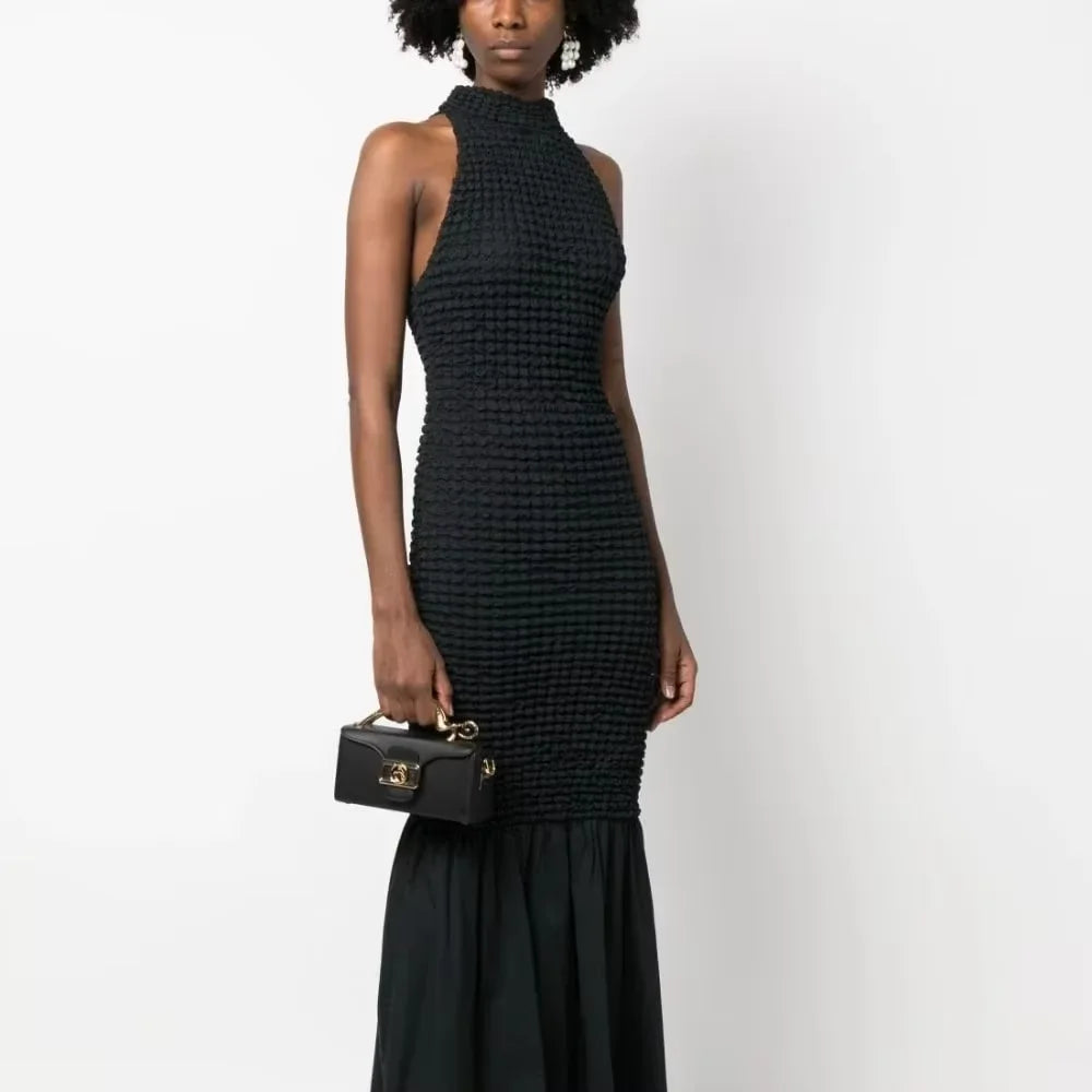 Metal Handle Rectangular Bag