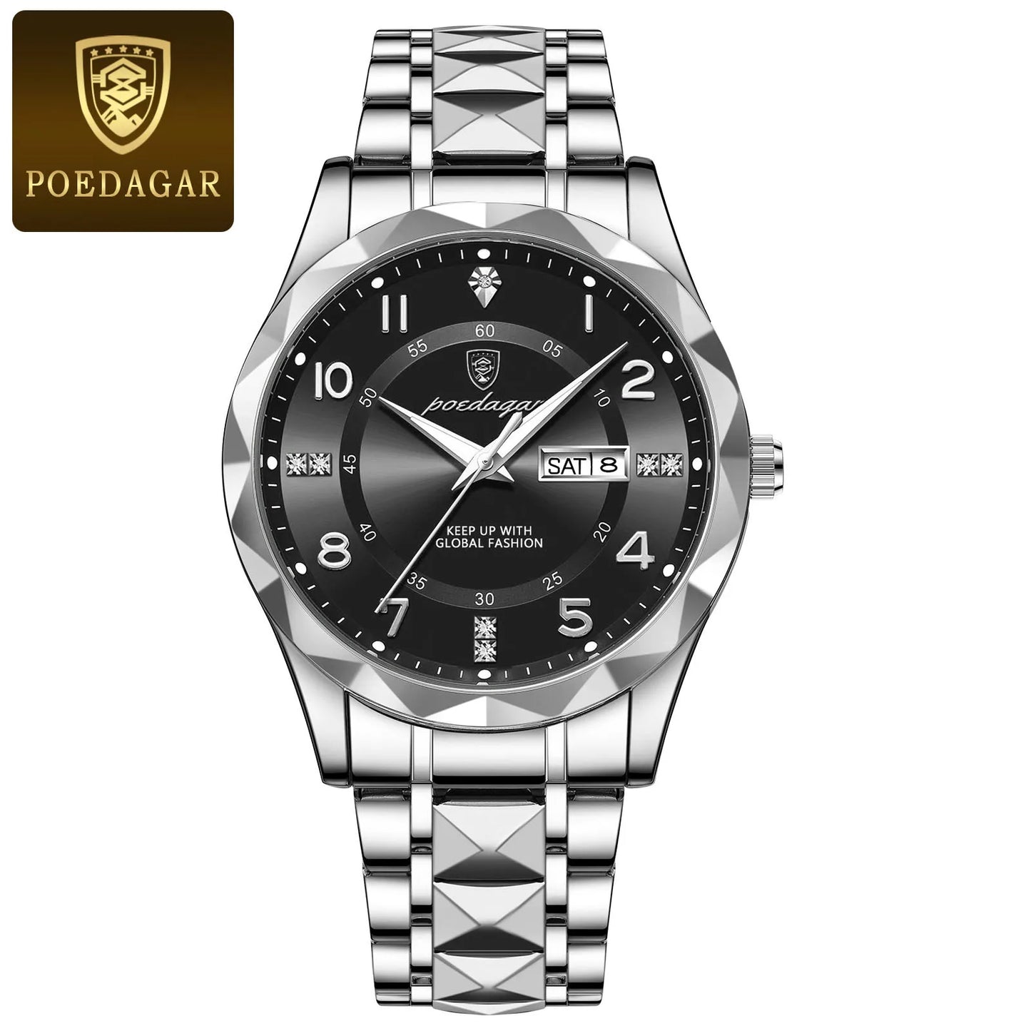 POEDAGAR Luminous Sport Men's Watch