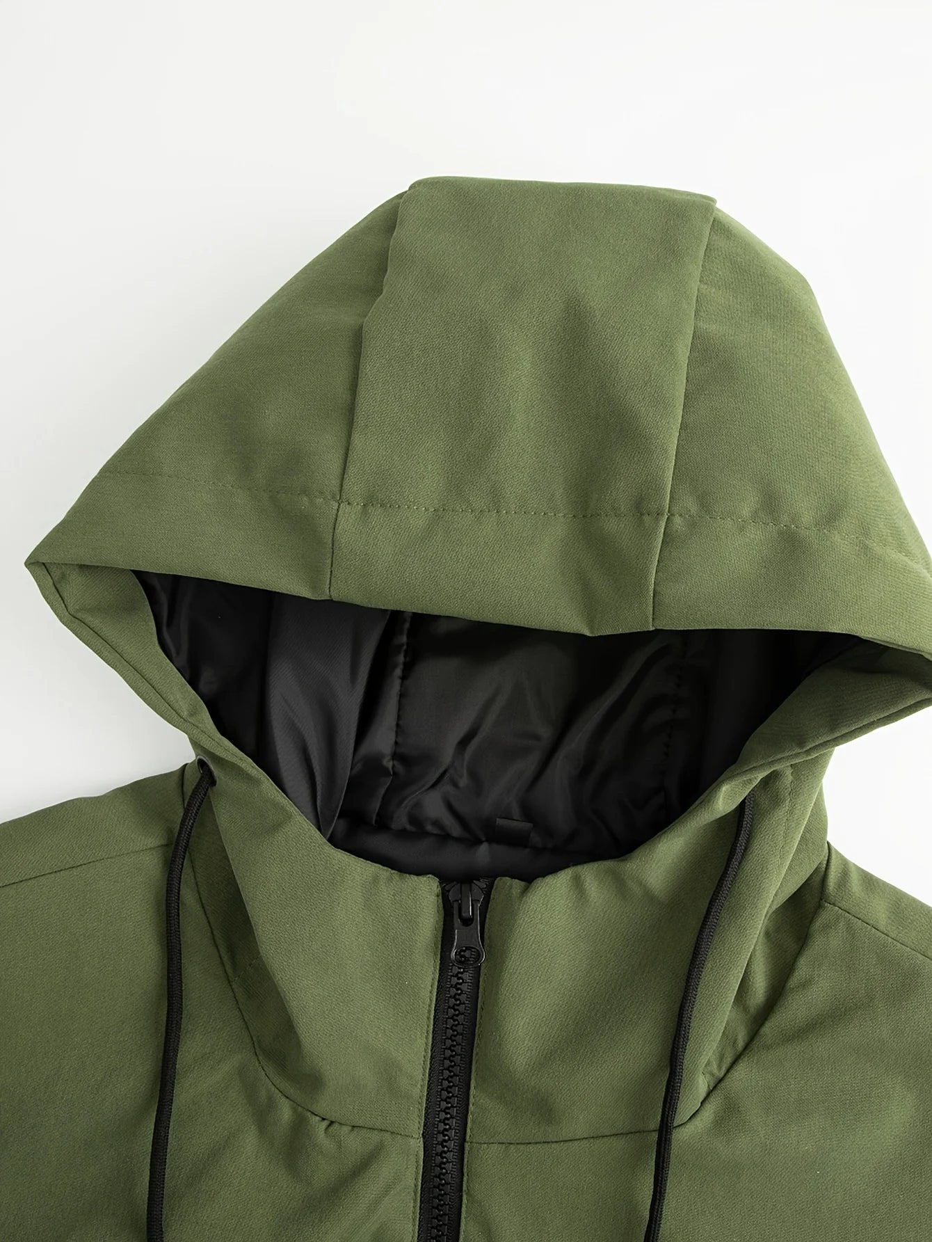 Solid Hooded Men Casual Jacket