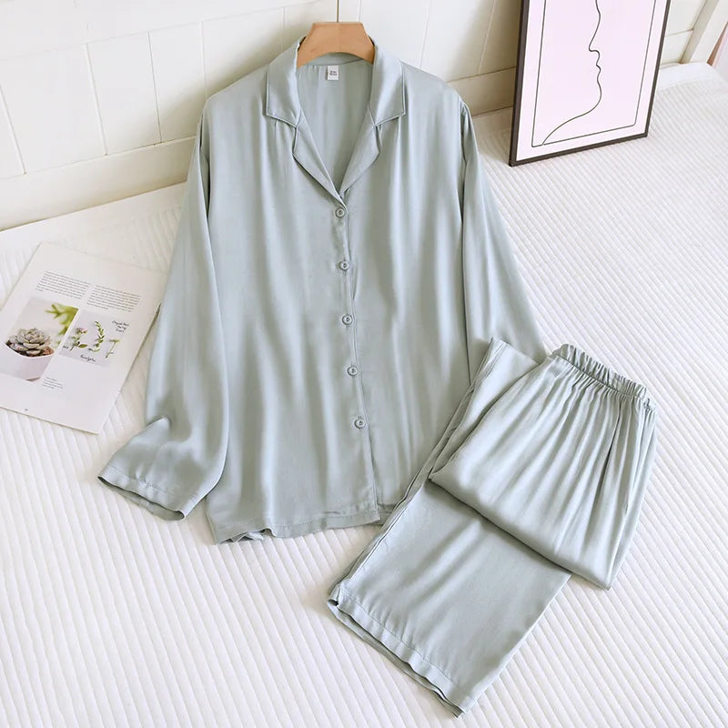 Cotton Silk Couple Pajama Set