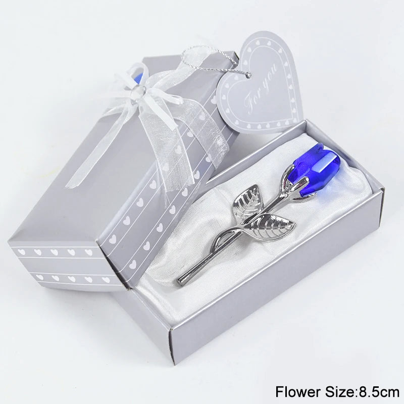 Crystal Bear Rose Valentine Wedding Gift