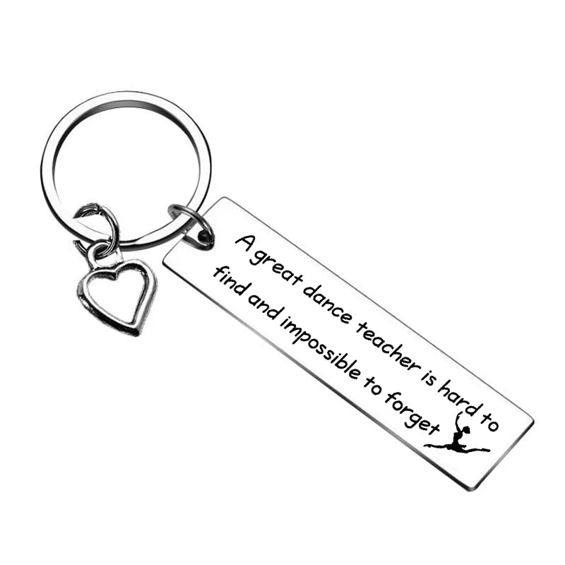 Dance Teacher Appreciation Keychain Gift