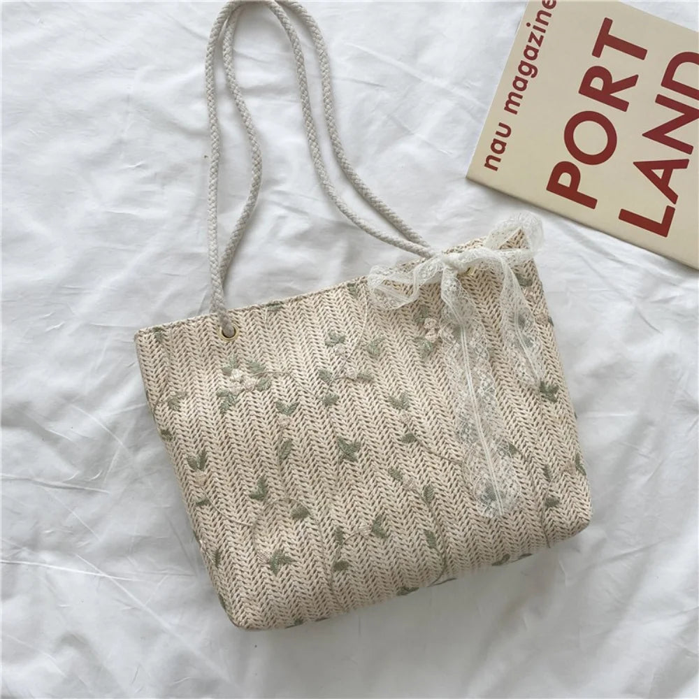 Woven Bucket Luxury Handbag
