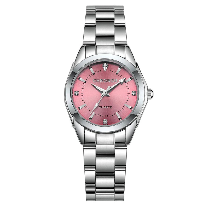 CHRONOS Steel Quartz Ladies Watch