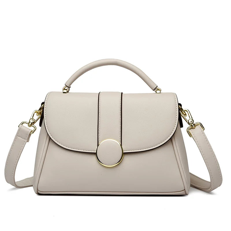 Women's Retro Crossbody Shoulder Bag – PU Leather, Multi-Pocket, Casual Style