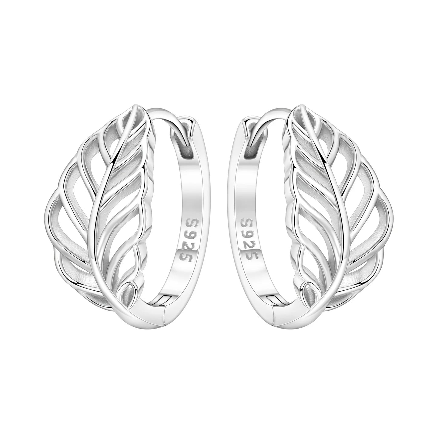 Women's S925 Silver Iris Hoop Earrings