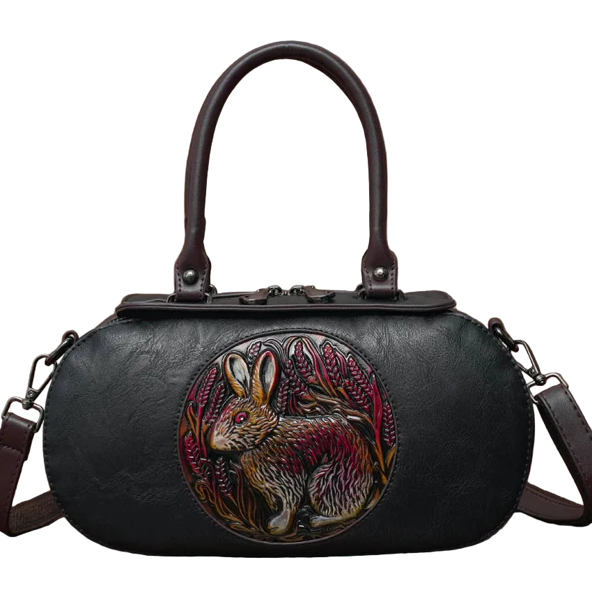 Retro Oval Crossbody Bag