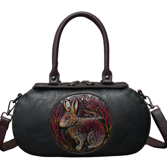 Retro Oval Crossbody Bag