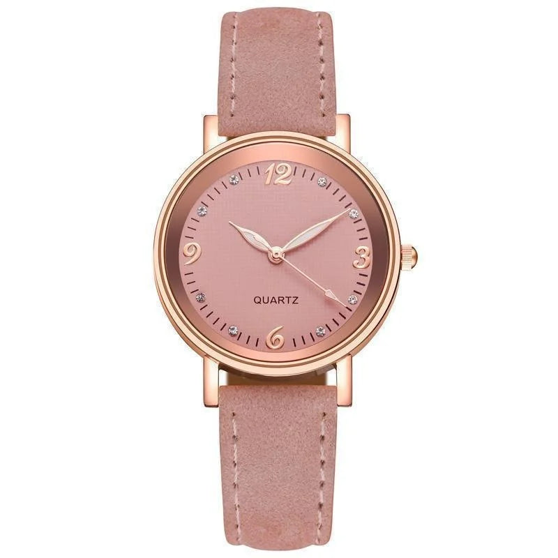 Women's Leather Band Casual Quartz Watch