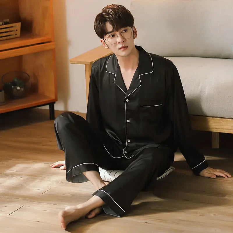 Silk Satin Men Pajama Set