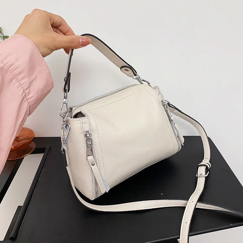 Cowhide Leather Women Tote Bag