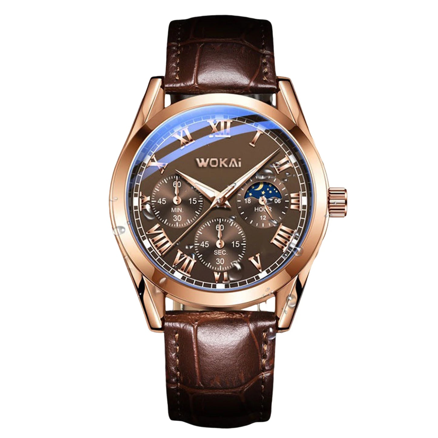 Men's PU Leather Quartz Watch Calendar
