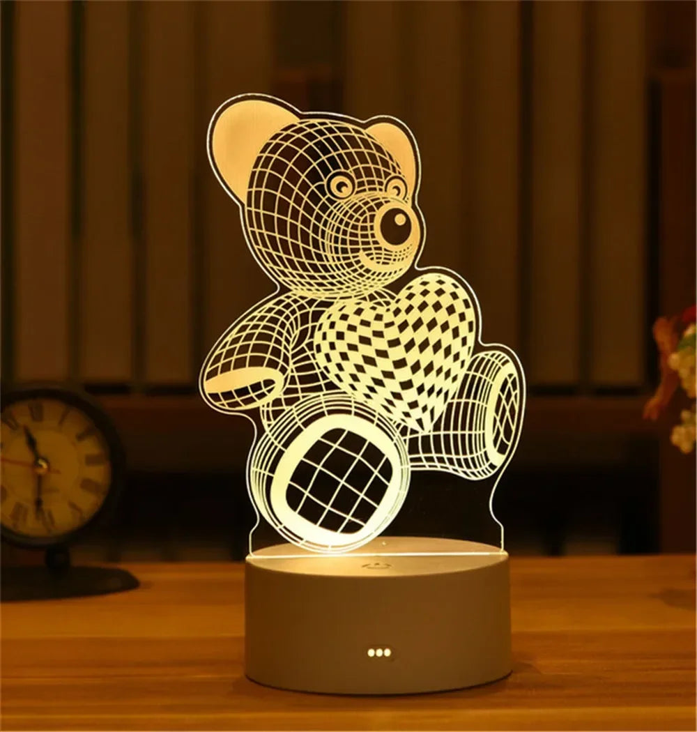 3D Acrylic Neon Sign USB LED Night Light