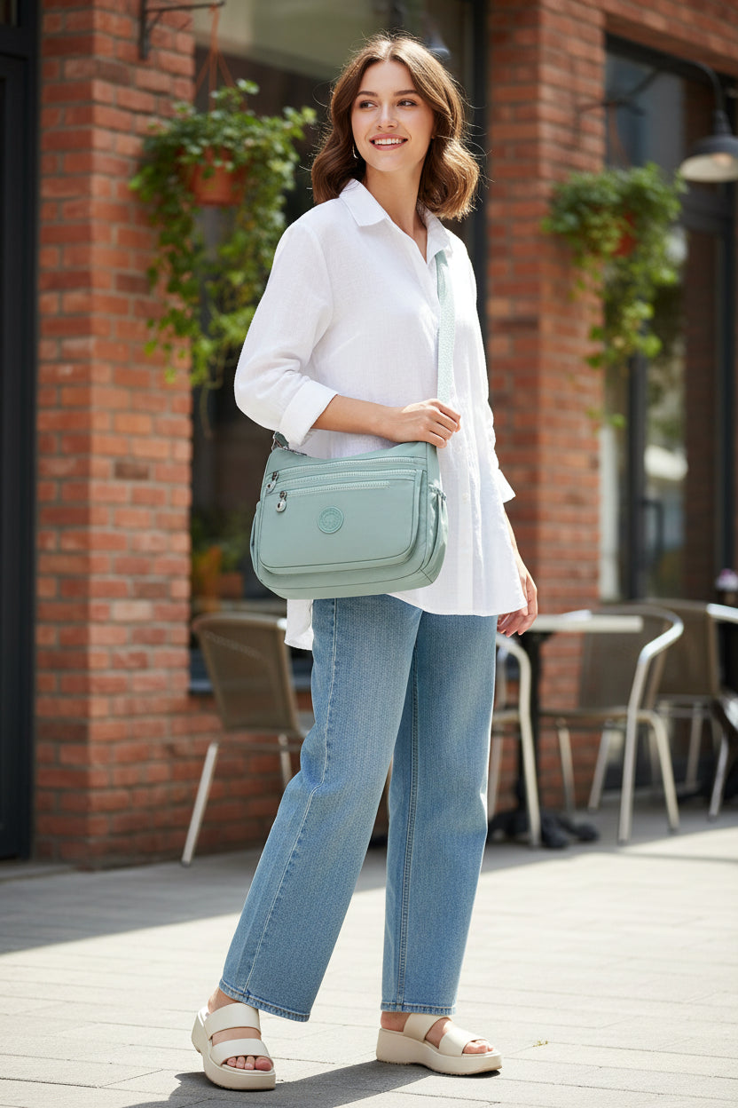 Women's Waterproof Nylon Crossbody Bag