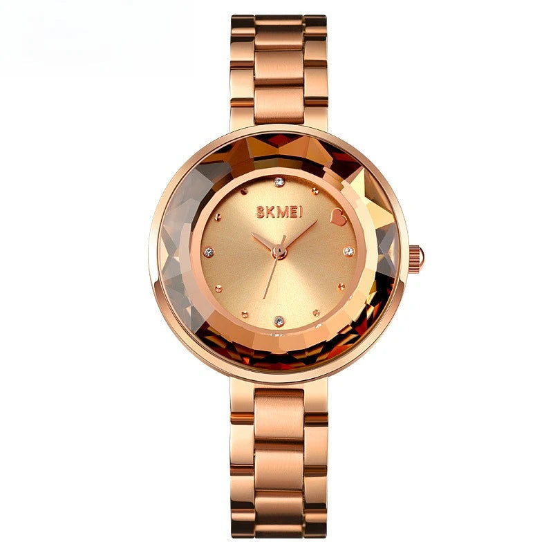 Women's 3D Floral Dial Quartz Watch with Gift Box