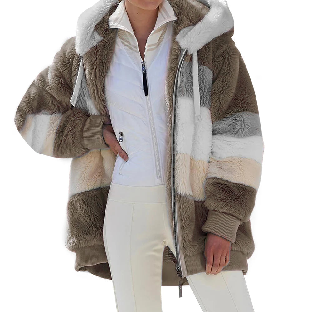 Women's Oversized Plush Jacket