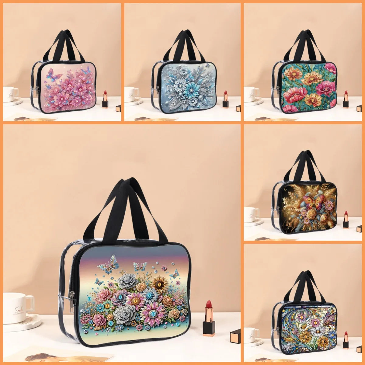 DIY Diamond Painting PVC Cosmetic Bag Gift