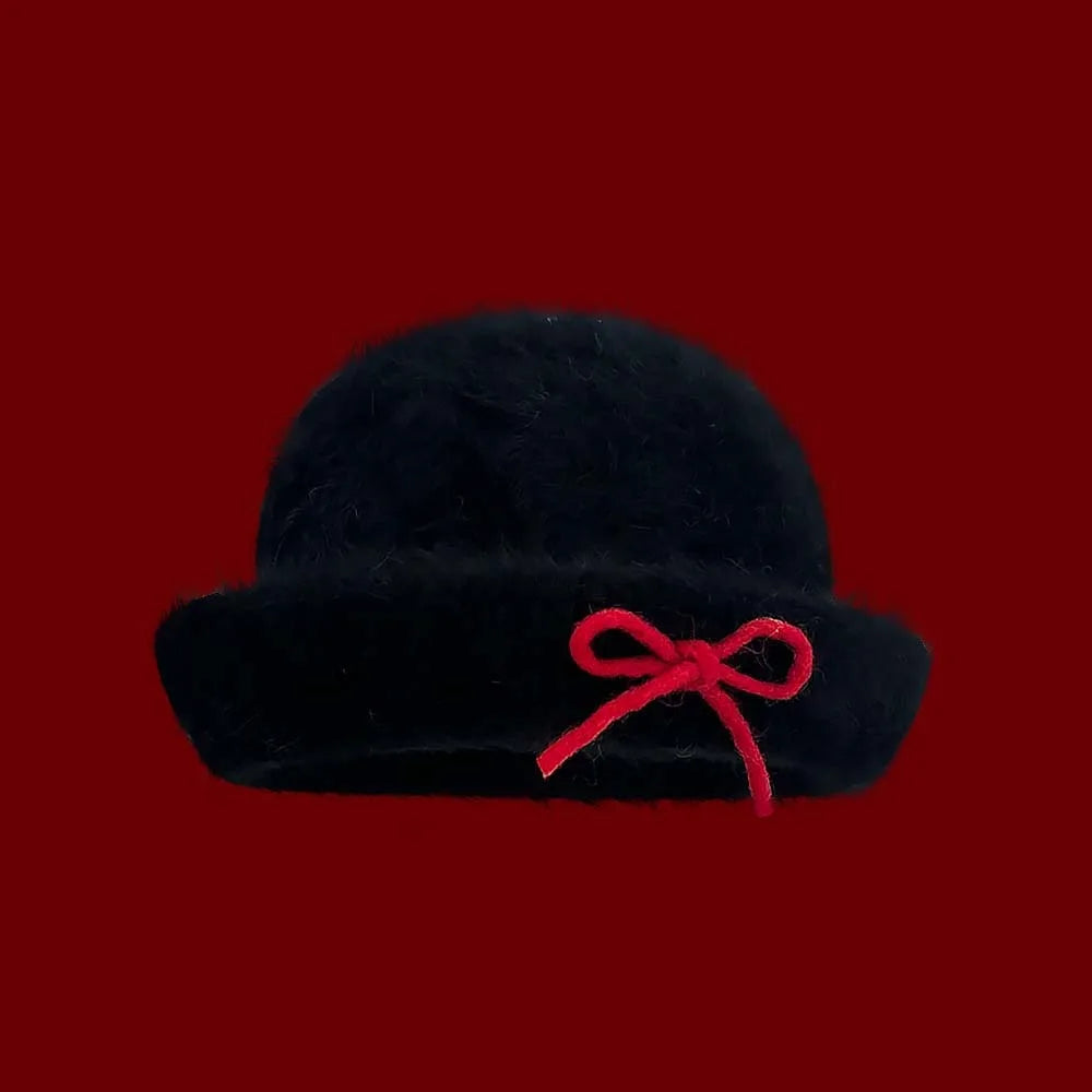 Vintage Woolen Bowler Hat