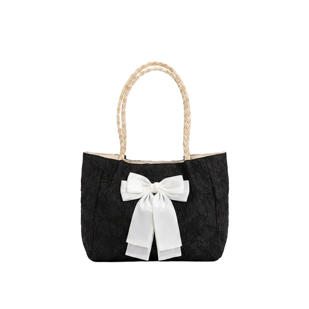 Bow Microfiber Large Tote Bag