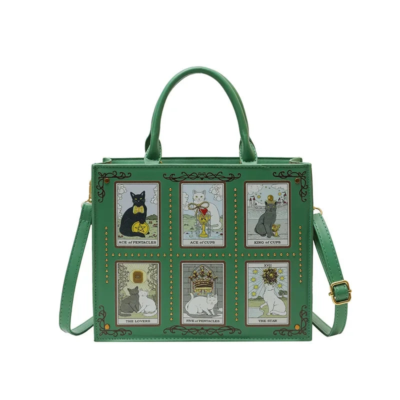 Cat Pattern Crossbody Tote