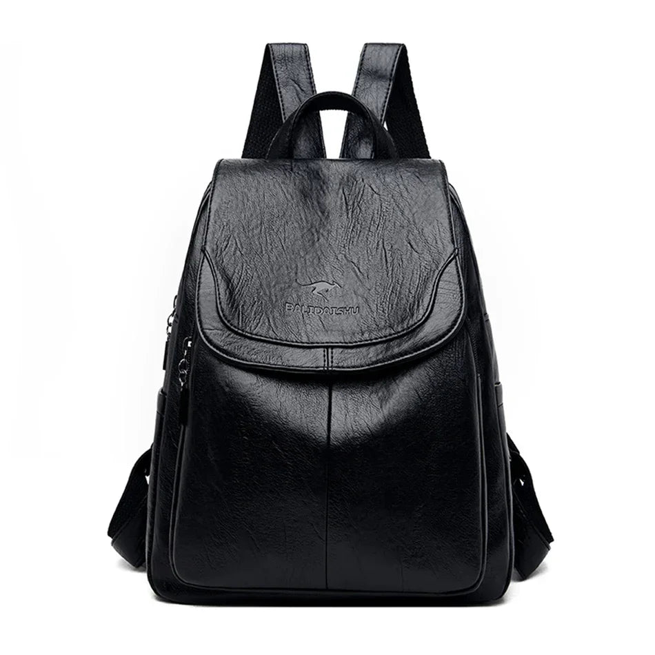 Soft Leather Women Backpack