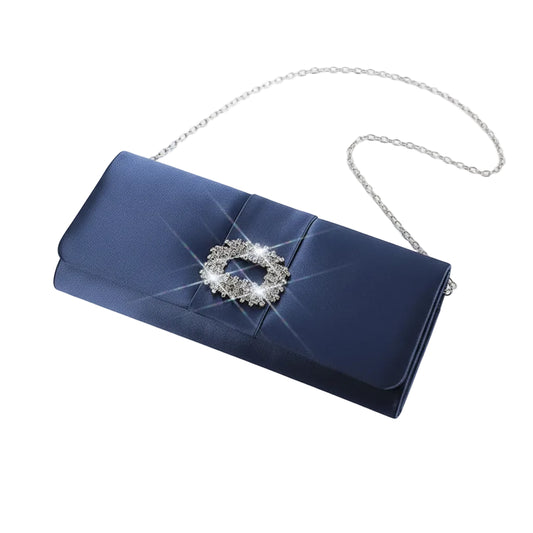Velvet Diamond Evening Clutch Bag