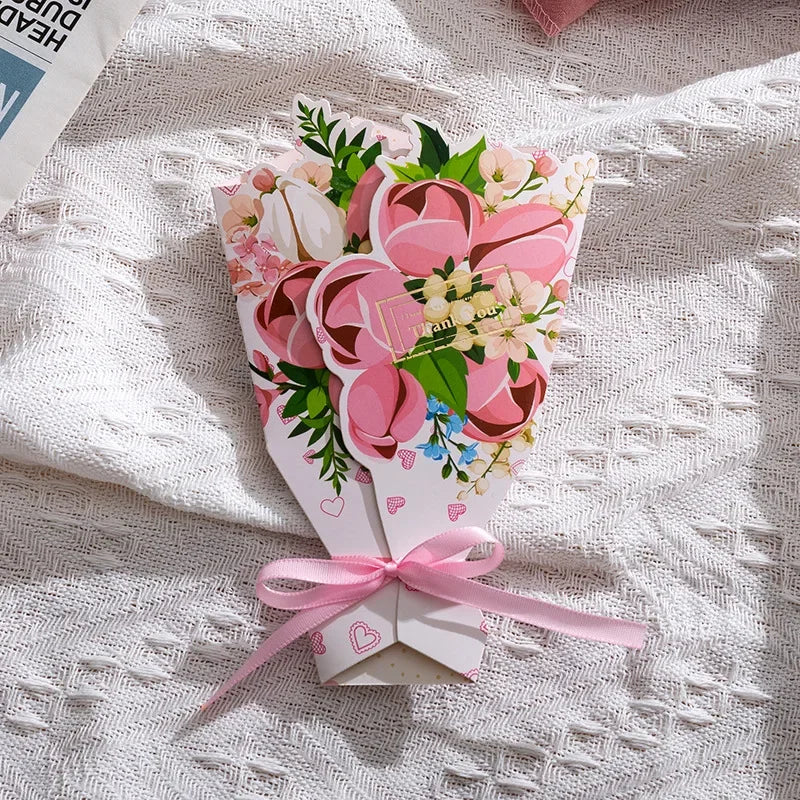 3D Carnation Greeting Card Birthday Gift